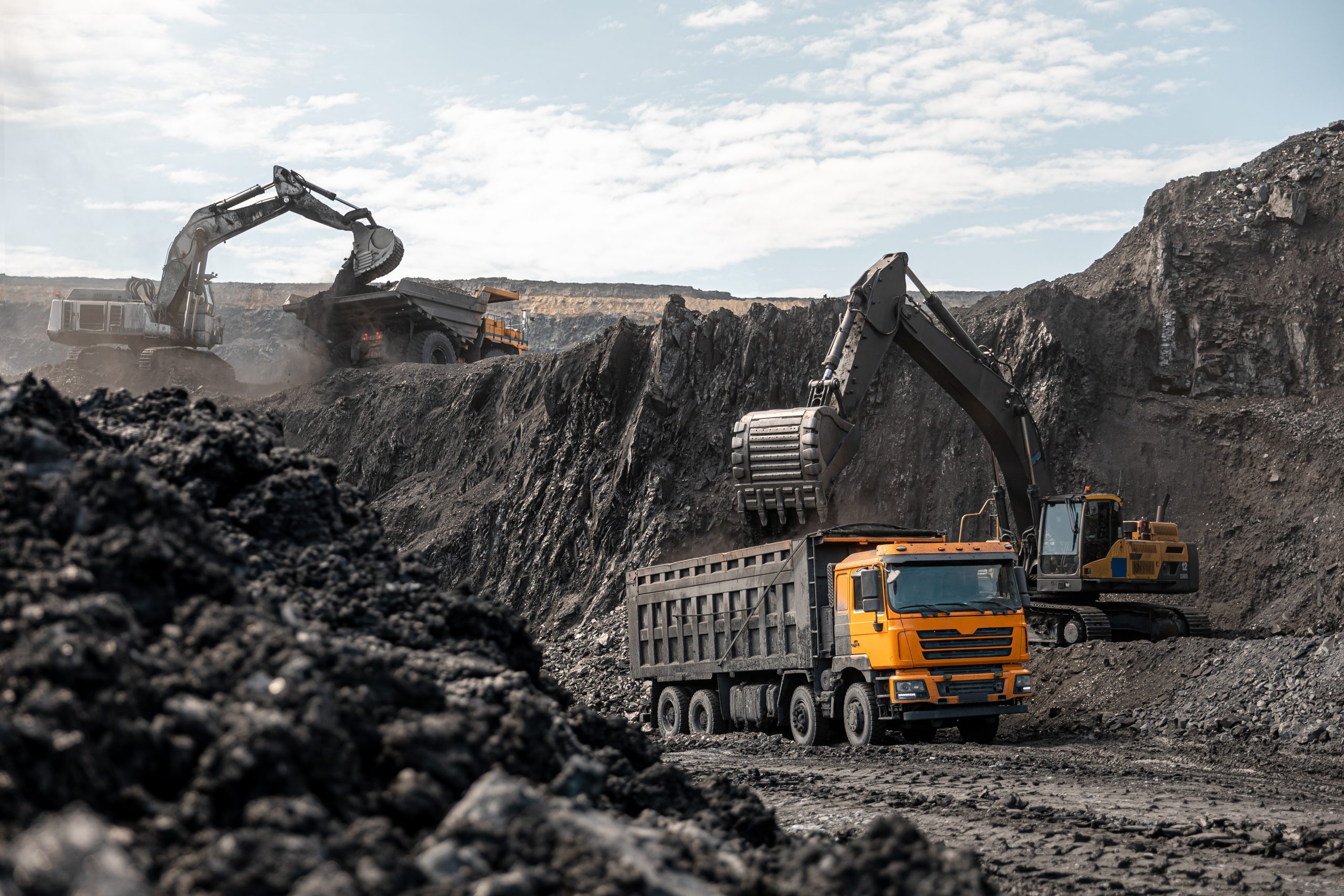 Open-pit mining operation